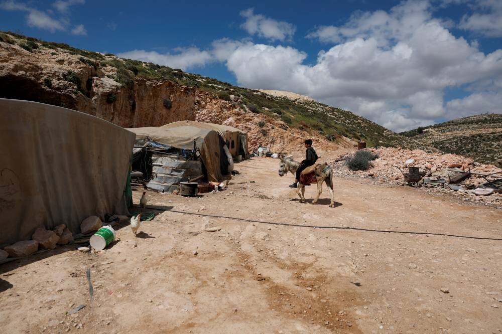 Palestinian Woman Lives in Cave on West Bank Hill
