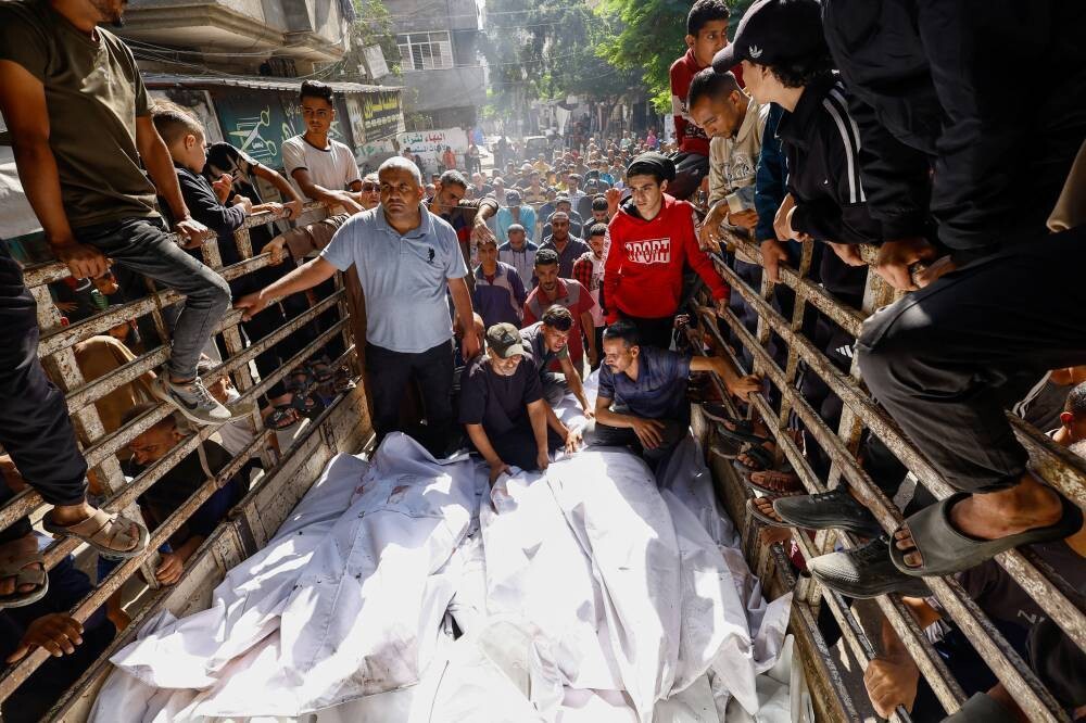 Burial of Children Killed in Gaza Airstrike