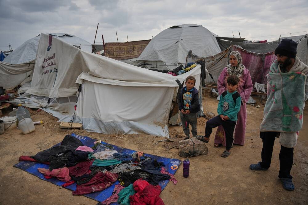 Heavy Rains Flood Refugee Tents in Gaza